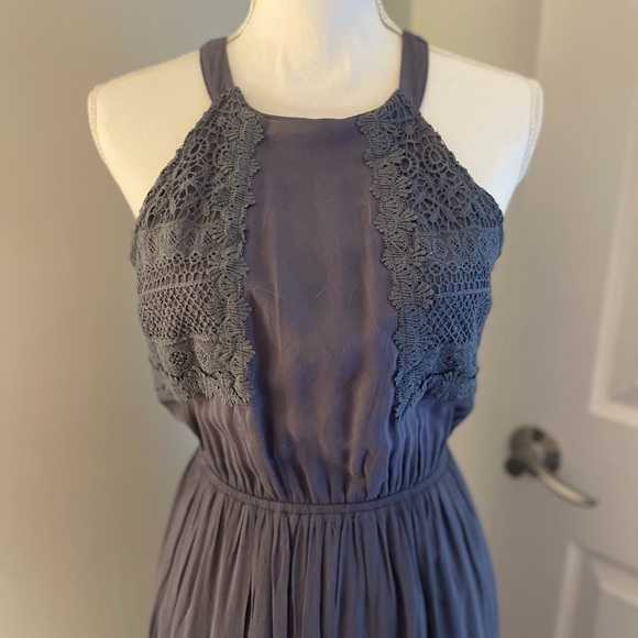 Altar’d State Maxi Dress Dusty Blue size S lined - Picture 2 of 12